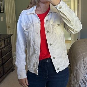 Able White Jean Jacket -Distressed